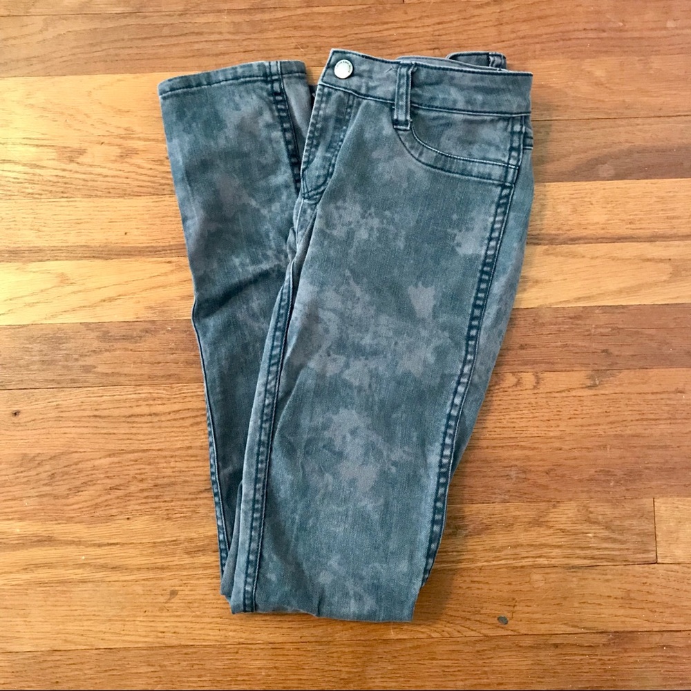 CK Grey Tortoise Print Skinny Jeans